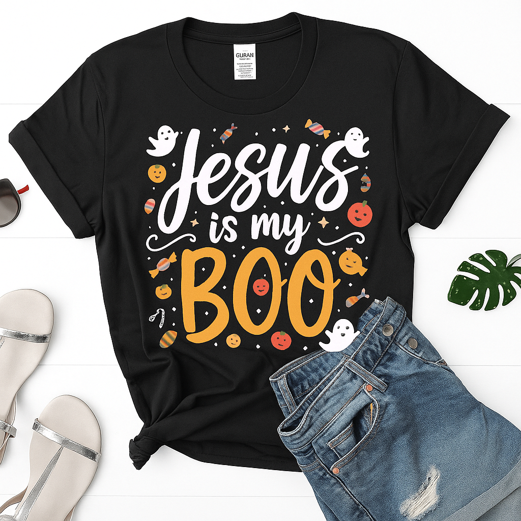 Jesus is My Boo, Halloween Christian Shirts, Christian Halloween Shirt, Christian Shirts, Funny, Christian shirt, Faith shirt, Jesus shirt