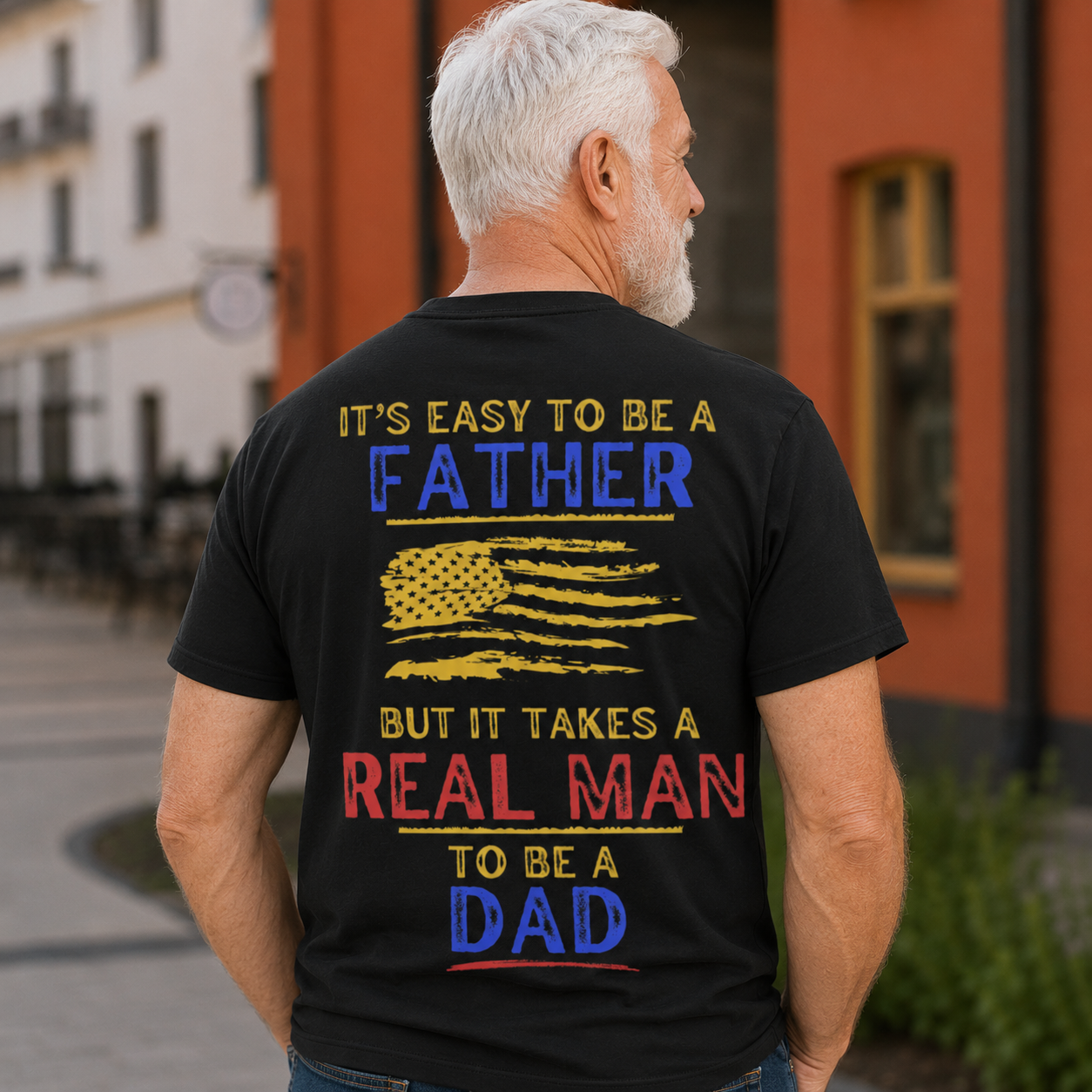 It's Easy To Be A Father, Patriotic Father's Day T-Shirt