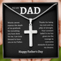 Personalized Engraving Dad cross, Dad Gift for father Birthday Gift, To my dad necklace