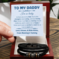 Daddy To Be Gift from Bump, Bracelet for Daddy To Be, Future Dad Gift on Fathers Day, Meaningful Gift for Daddy To Be, New Dad Special Gifts