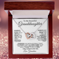 To My Beautiful Granddaughter | Interlocking Hearts | Love Grandma