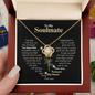 To My Soulmate, You are Forever My Heart | Love Knot Necklace