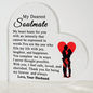 To My Dearest Soulmate | Printed Heart Shaped Acrylic
