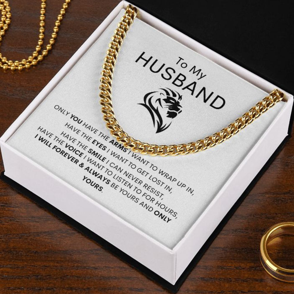 To My Husband Cuban Link Chain Gift ❤️⛓️