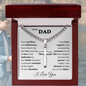 Dad cross, Dad Gift for father Birthday Gift, To my dad necklace, Fathers day gift