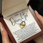 To My Daughter Necklace, Mother Daughter Gifts, Daughter Necklace, Daughter Gift, Daughter Necklace From Dad, Heart Shaped Necklace