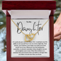 To My Daughter Necklace, Mother Daughter Gifts, Daughter Necklace, Daughter Gift, Daughter Necklace From Dad, Heart Shaped Necklace