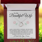 To My Beautiful Wife | Delicate Heart Necklace | I Will Love You Forever