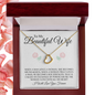 To My Beautiful Wife | Delicate Heart Necklace | I Will Love You Forever