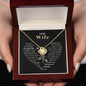 To My Wife, You are Forever My Heart | I Love You Forever and Always | Love Knot Necklace