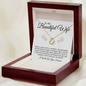 To My Beautiful Wife | Delicate Heart Necklace | I Will Love You Forever