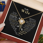 To My Wife, You are Forever My Heart | I Love You Forever and Always | Love Knot Necklace