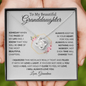 To My Beautiful Granddaughter | Love Knot Necklace | I Will Love You Always