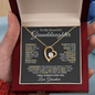 To My Beautiful Granddaughter | Forever Love Necklace | I Will Always Love You | From Grandma