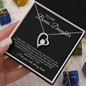 To My Bonus Daughter | Forever Love Necklace | I Love You With All My Heart