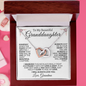 To My Beautiful Granddaughter | Interlocking Hearts Necklace | Love Grandma