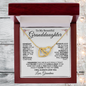 To My Beautiful Granddaughter | Interlocking Hearts Necklace | Love Grandma