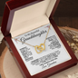 To My Beautiful Granddaughter | Interlocking Hearts Necklace | Love Grandma