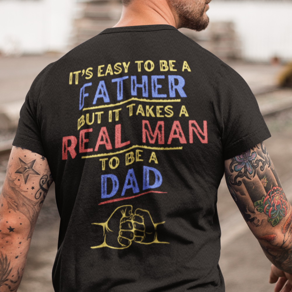 It's Easy To Be A Father, Fist Bump Father's Day T-Shirt