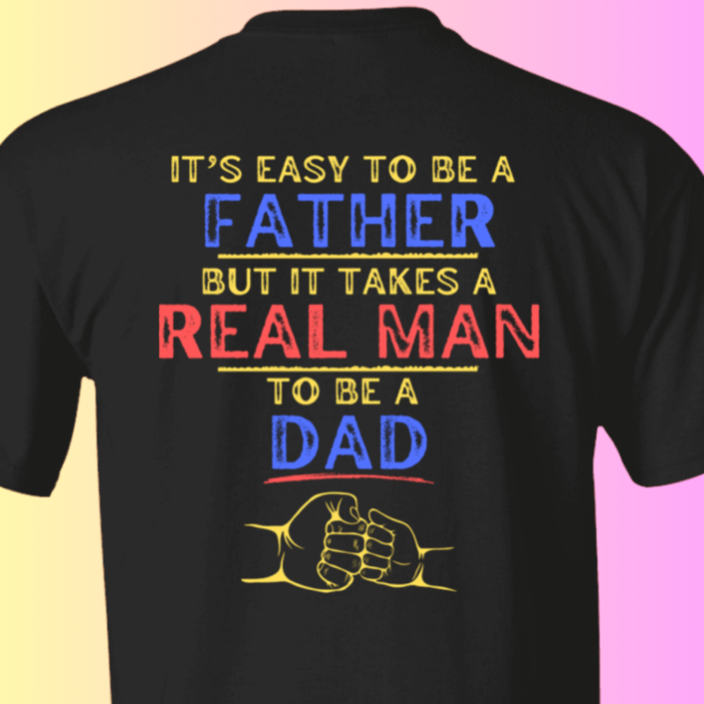 It's Easy To Be A Father, Fist Bump Father's Day T-Shirt