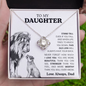 TO MY DAUGHTER | LOVE KNOT NECKLACE | LOVE ALWAYS, DAD