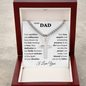 Dad cross, Dad Gift for father Birthday Gift, To my dad necklace, Fathers day gift