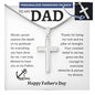 Personalized Engraving Dad cross, Dad Gift for father Birthday Gift, To my dad necklace