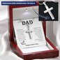Personalized Engraving Dad cross, Dad Gift for father Birthday Gift, To my dad necklace