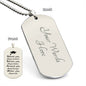 Personalized Graduation Dog Tag Necklace For Son, Personalized Graduation Dog Tag Necklace For Daughter