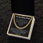 Bonus Dad Gift, To My Step Dad necklace, Step Dad Gift, Step Dad Cuban Link Chain, Step Father Gift, Gift For Step Dad, Christmas gift