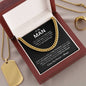 To My Man: Cuban Link Chain - A Gift of Love, Forever & Always