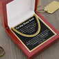 Bonus Dad Gift, To My Step Dad necklace, Step Dad Gift, Step Dad Cuban Link Chain, Step Father Gift, Gift For Step Dad, Christmas gift