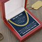To My Dad Cuban Link Chain Necklace Gift, Father Necklace, Father's Day Gifts for Dad from Son, Custom Gifts for Father