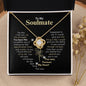 To My Soulmate, You are Forever My Heart | Love Knot Necklace