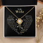 To My Wife, You are Forever My Heart | I Love You Forever and Always | Love Knot Necklace