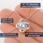 To My Wife, You are Forever My Heart | I Love You Forever and Always | Love Knot Necklace