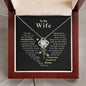 To My Wife, You are Forever My Heart | I Love You Forever and Always | Love Knot Necklace
