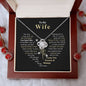 To My Wife, You are Forever My Heart | I Love You Forever and Always | Love Knot Necklace
