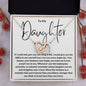 To My Daughter Necklace, Mother Daughter Gifts, Daughter Necklace, Daughter Gift, Daughter Necklace From Dad, Heart Shaped Necklace