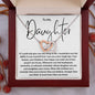 To My Daughter Necklace, Mother Daughter Gifts, Daughter Necklace, Daughter Gift, Daughter Necklace From Dad, Heart Shaped Necklace