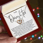 To My Daughter Necklace, Mother Daughter Gifts, Daughter Necklace, Daughter Gift, Daughter Necklace From Dad, Heart Shaped Necklace