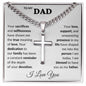 Dad cross, Dad Gift for father Birthday Gift, To my dad necklace, Fathers day gift