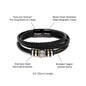 Bracelet for Dad, Personalized Bracelet for Men, Father's Day Gift from Daughter, Father's Day gift From son, Personalized Bracelet