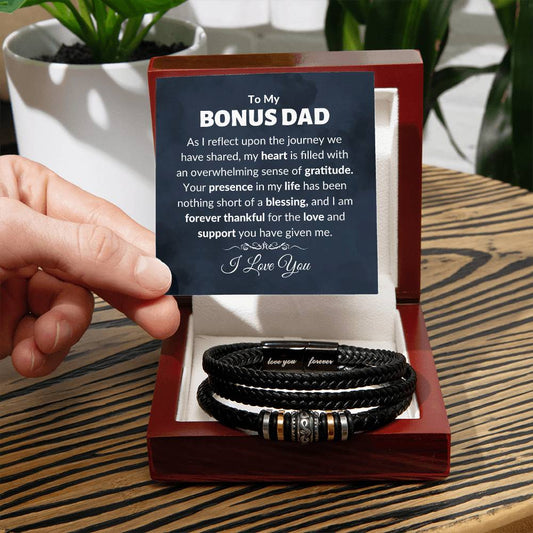 Bracelet for Stepdad, Bonus Dad,  Stepped Up Dad Gift, Gift for Stepped Up Dad