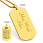 Personalized Graduation Dog Tag Necklace For Son, Personalized Graduation Dog Tag Necklace For Daughter