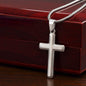 Grandson, Never Give Up - Cross Necklace - Remember whose grandson you are & never give up