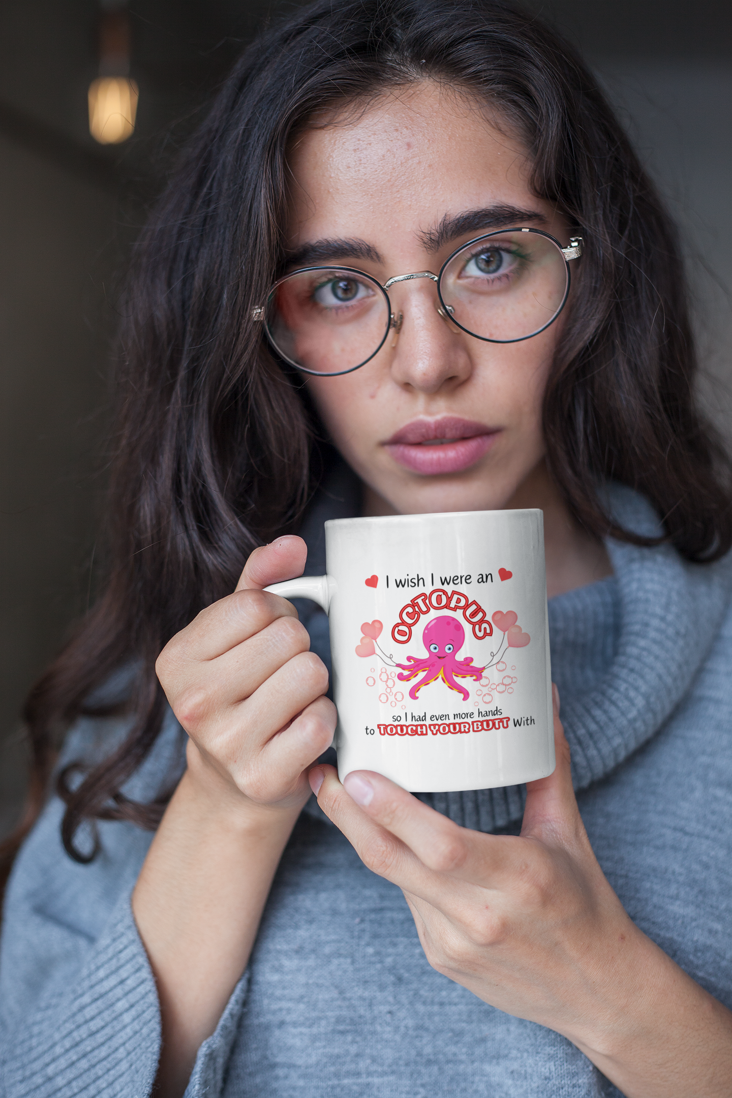 I Wish I Were an Octopus MUG 11oz | White Mug Octopus Mug | Funny coffee mug