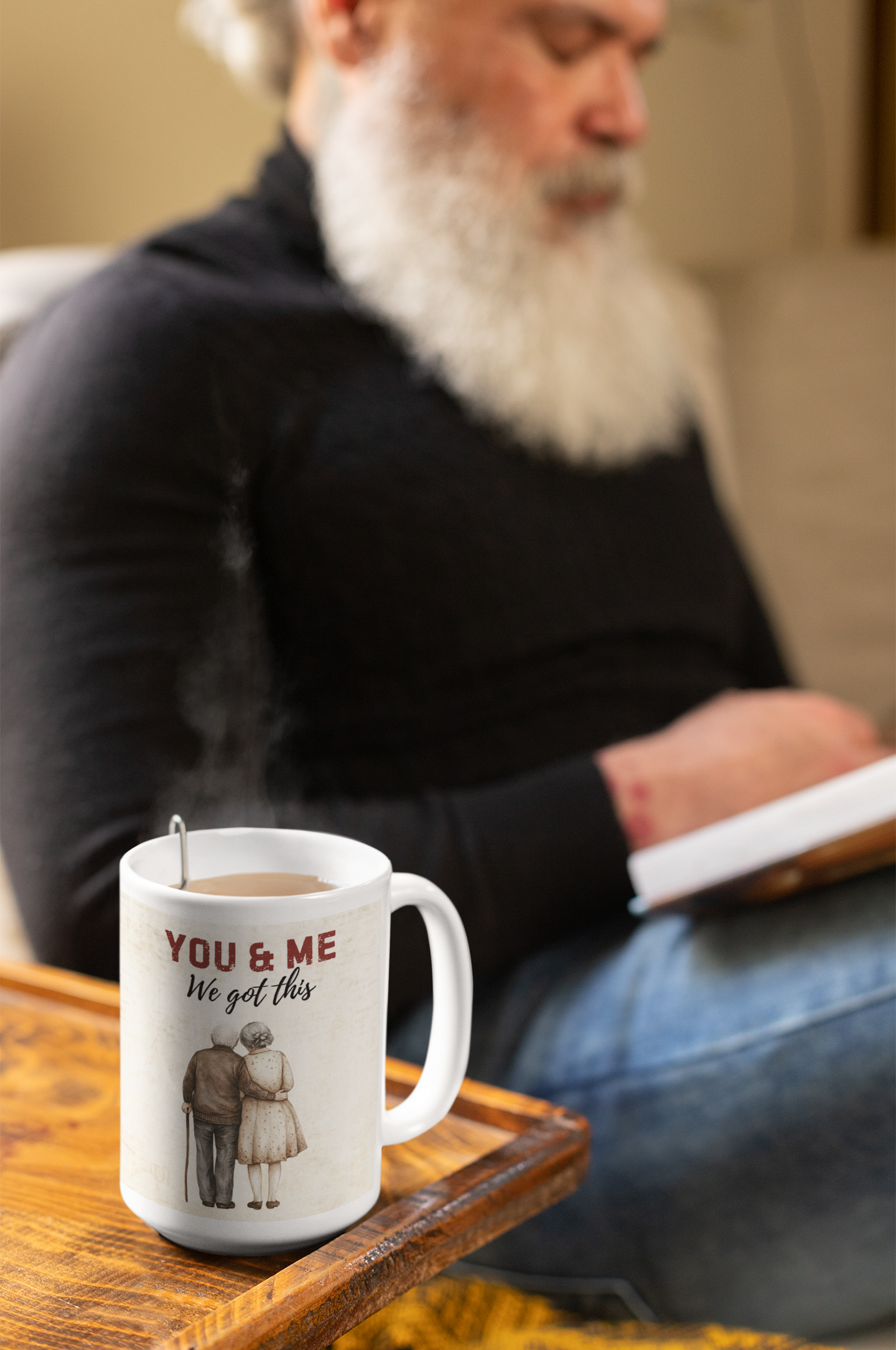 You and Me we got this 11oz and 15 oz Mug | Soulmate Gift | Old Couple | Mug