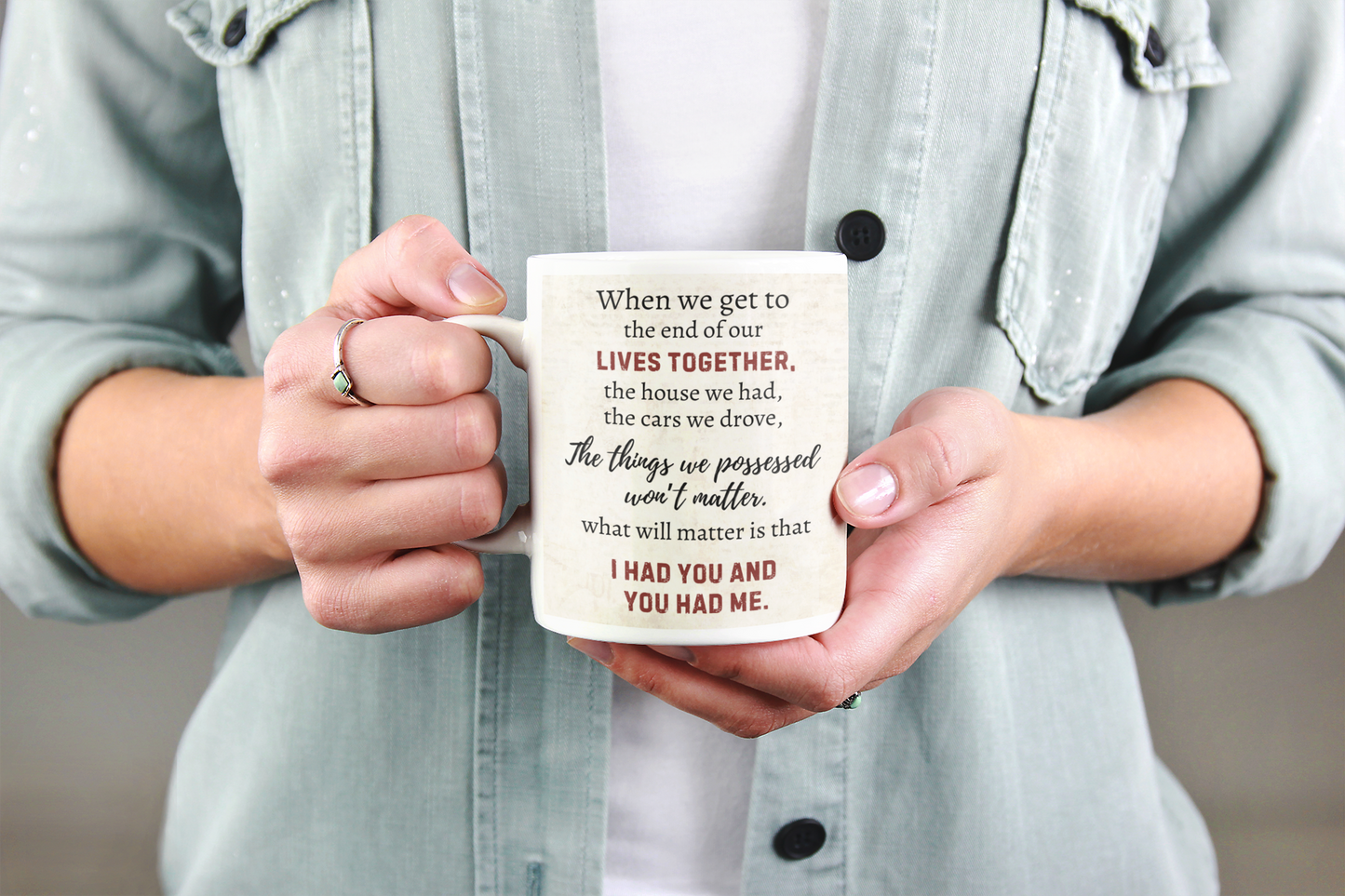 You and Me we got this 11oz and 15 oz Mug | Soulmate Gift | Old Couple | Mug