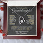 To My Beautiful Granddaughter | Forever Love Necklace | I Will Always Love You | From Grandma